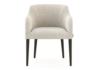 CANNES - Upholstered microfiber chair with armrests by Stylish Club - view 3
